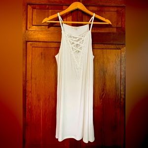 Cream colored Easel boutique slip dress